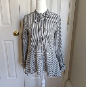 French connection ribbon top